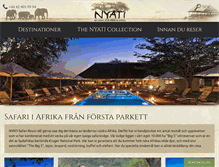 Tablet Screenshot of nyati-safari.se